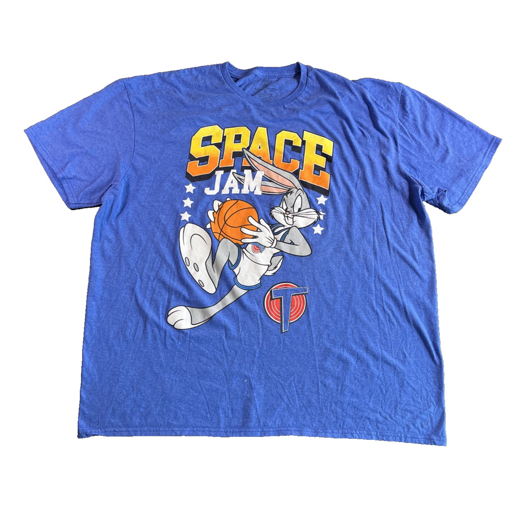 Space Jam Bugs Bunny Space Jam Men's blue T-Shirt Size 3X-Large basketball